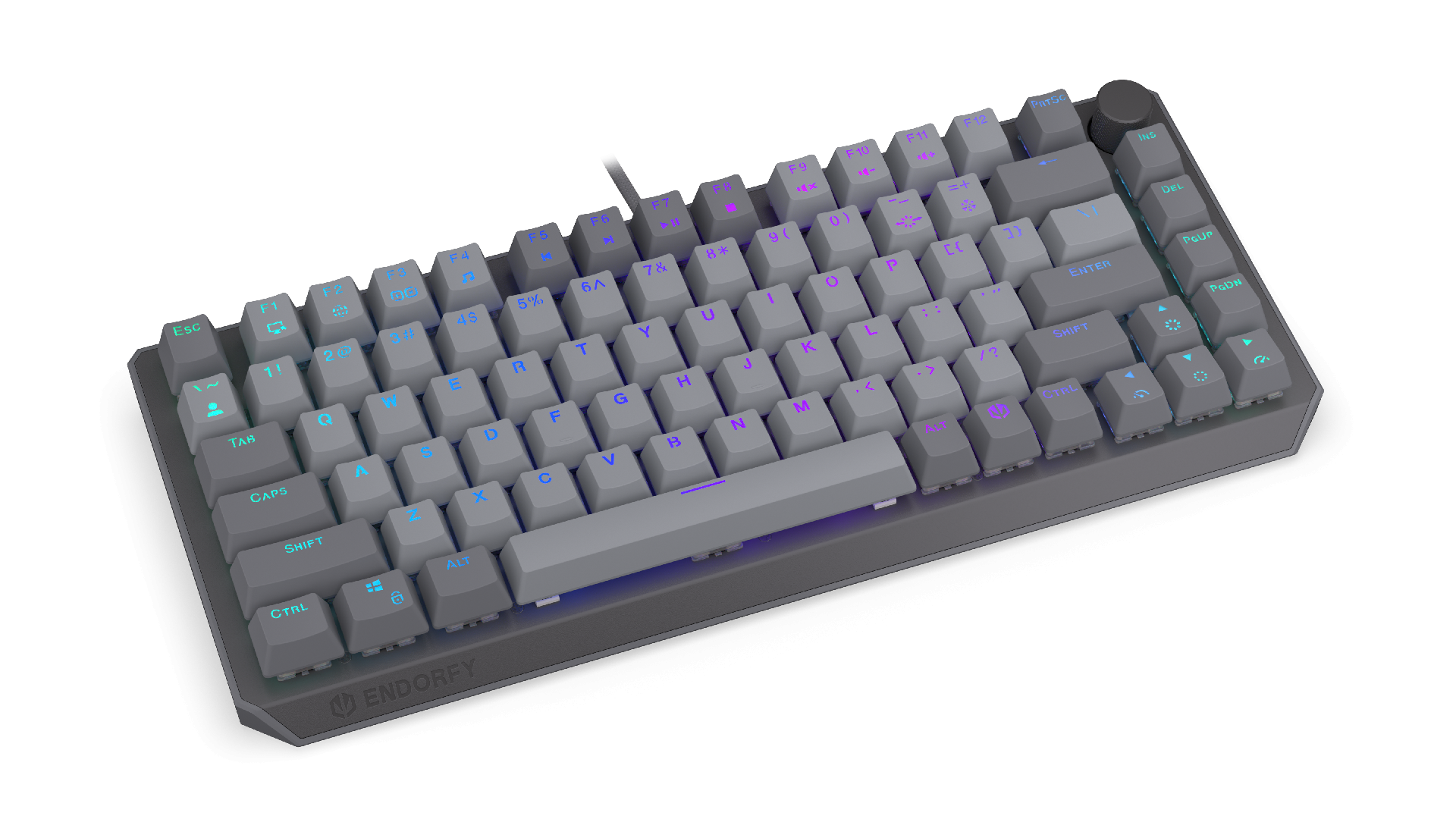 Endorfy механична клавиатура Thock V2 75%, PBT, Endorfy Red switch, US Layout 2