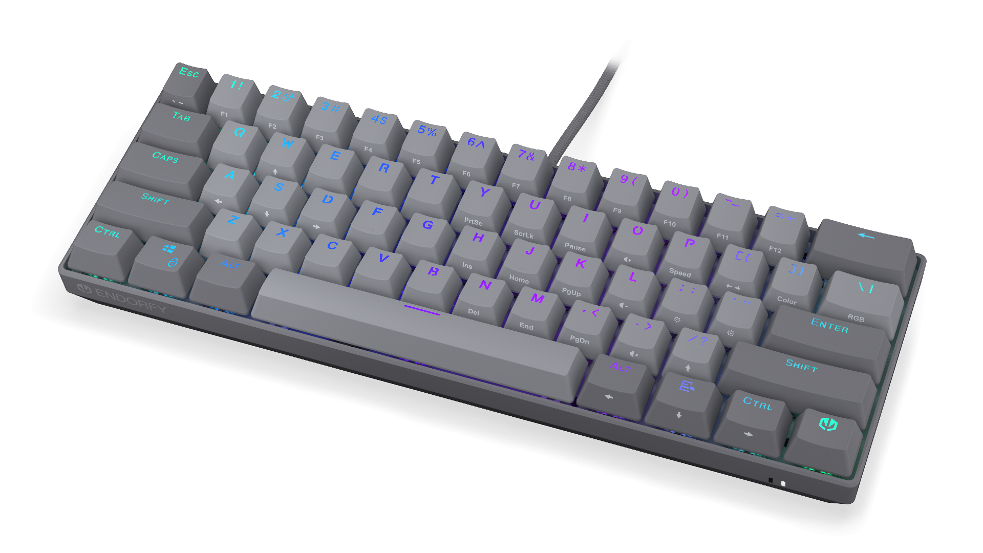 Endorfy механична клавиатура Thock V2 Compact, PBT, Endorfy Red switch, US Layout 1