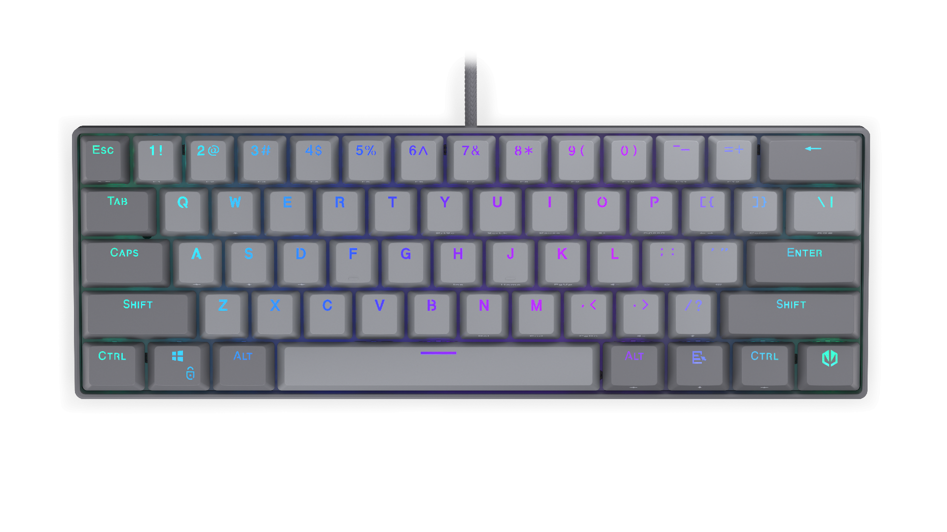 Endorfy механична клавиатура Thock V2 Compact, PBT, Endorfy Red switch, US Layout 10