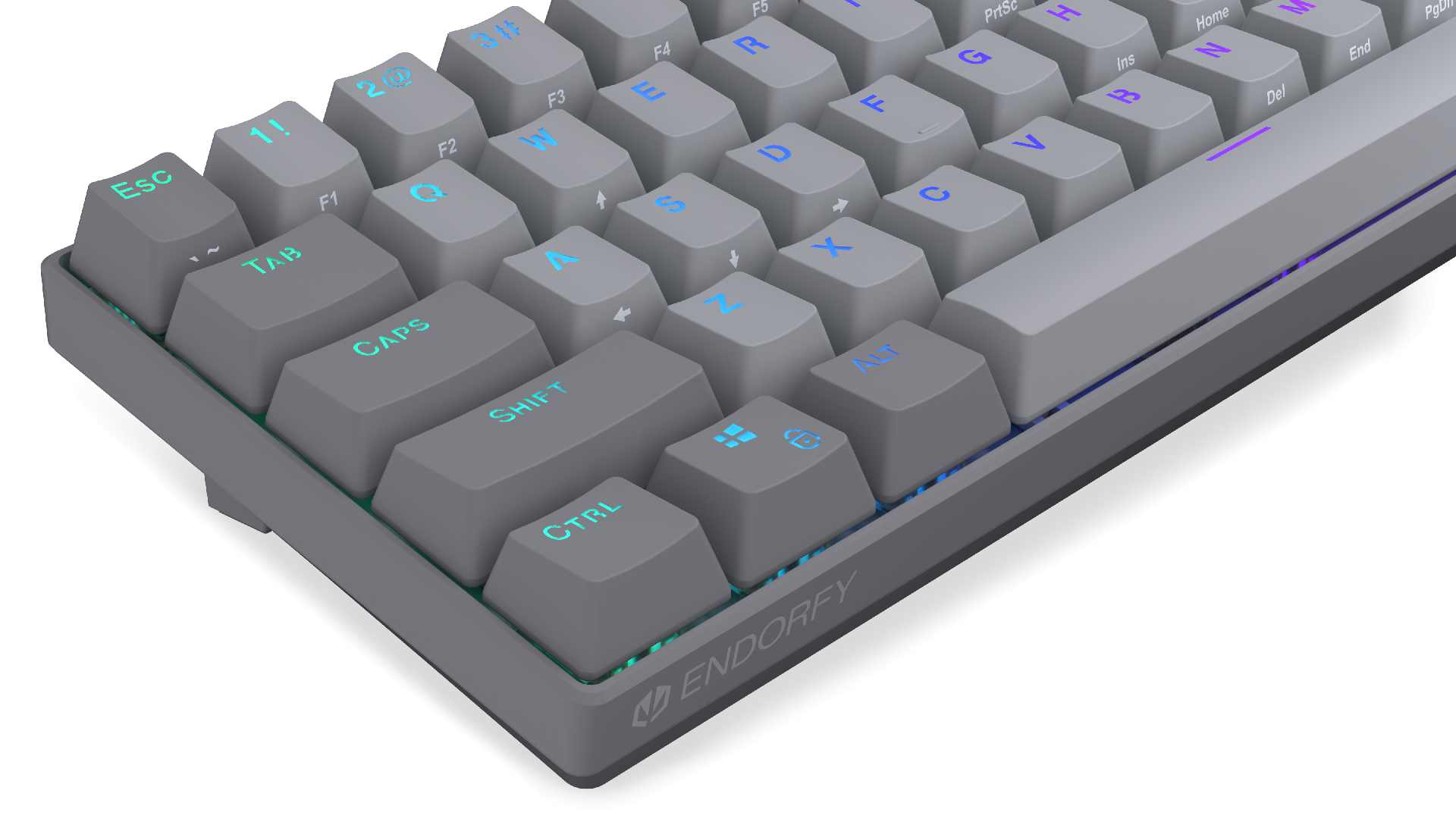 Endorfy механична клавиатура Thock V2 Compact, PBT, Endorfy Red switch, US Layout 9