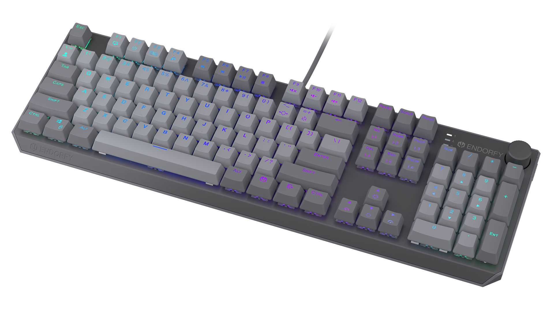 Endorfy механична клавиатура Thock V2 Full Size, PBT, Endorfy Red switch, US Layout 1