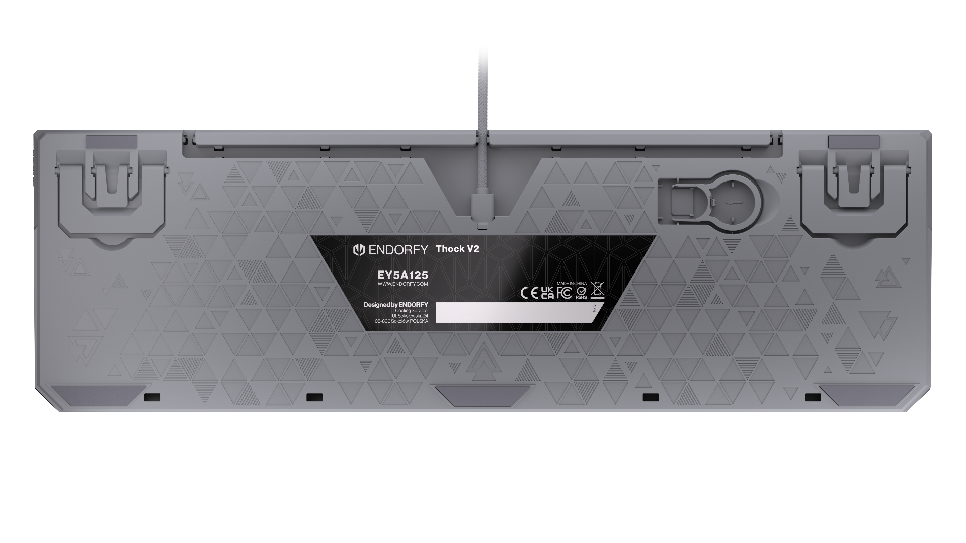 Endorfy механична клавиатура Thock V2 Full Size, PBT, Endorfy Red switch, US Layout 12