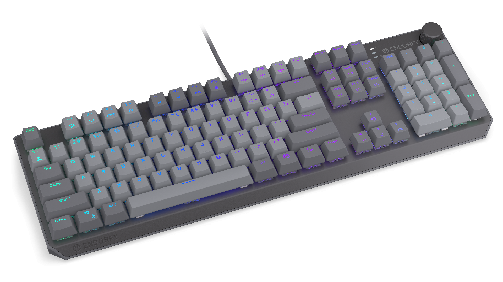 Endorfy механична клавиатура Thock V2 Full Size, PBT, Endorfy Red switch, US Layout 2