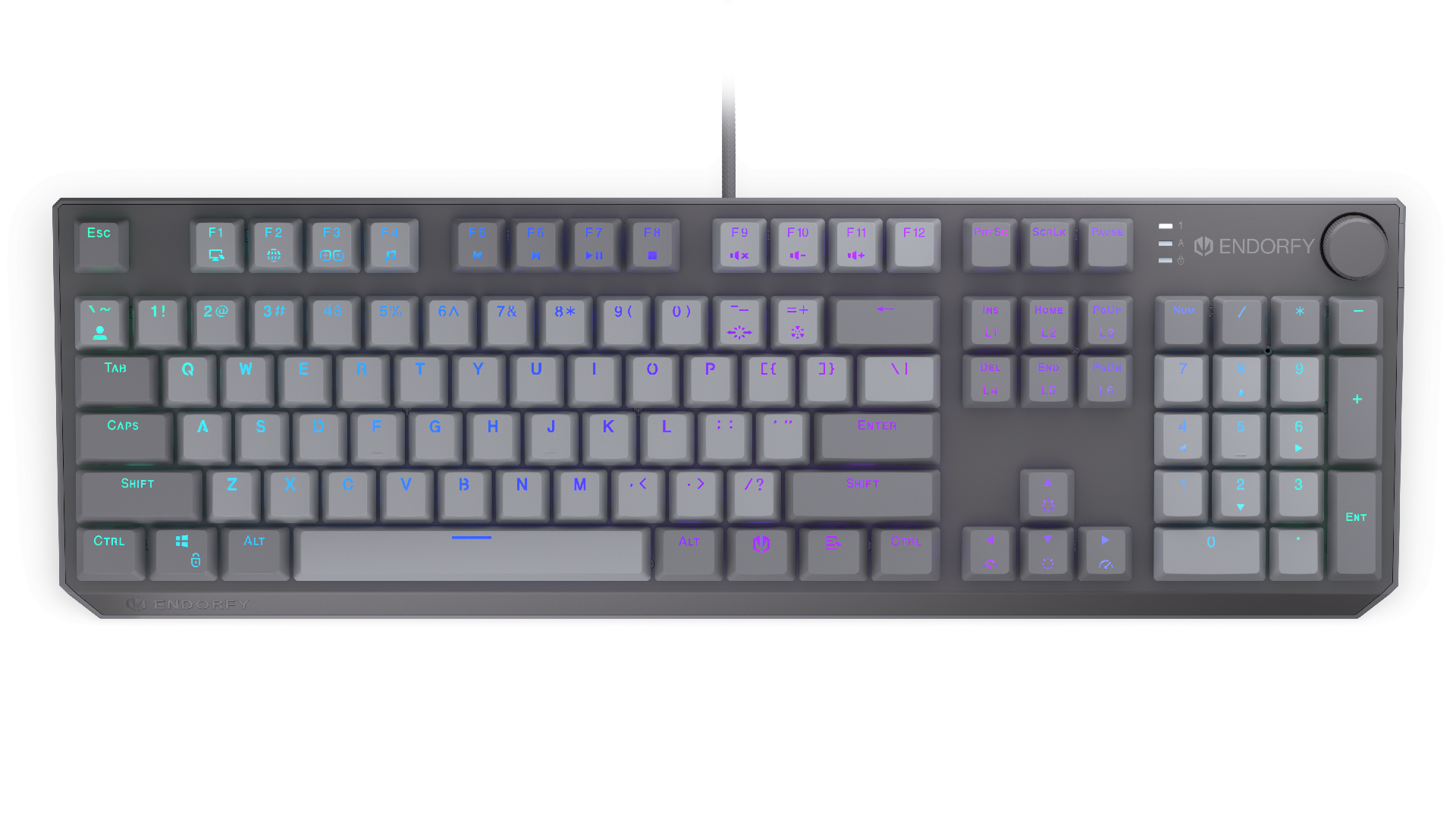 Endorfy механична клавиатура Thock V2 Full Size, PBT, Endorfy Red switch, US Layout 3