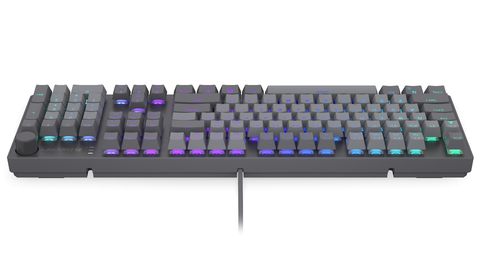 Endorfy механична клавиатура Thock V2 Full Size, PBT, Endorfy Red switch, US Layout 5