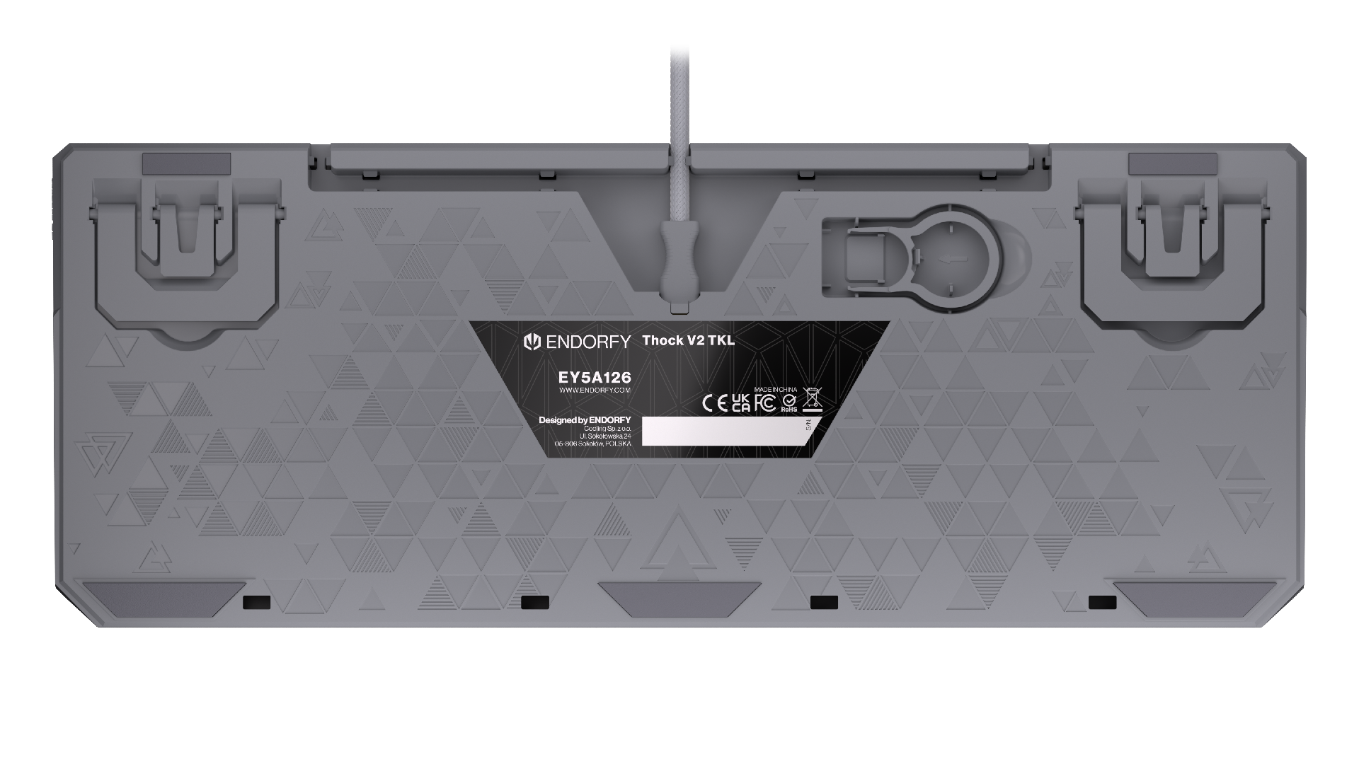 Endorfy механична клавиатура Thock V2 TKL, PBT, Endorfy Red switch, US Layout 11