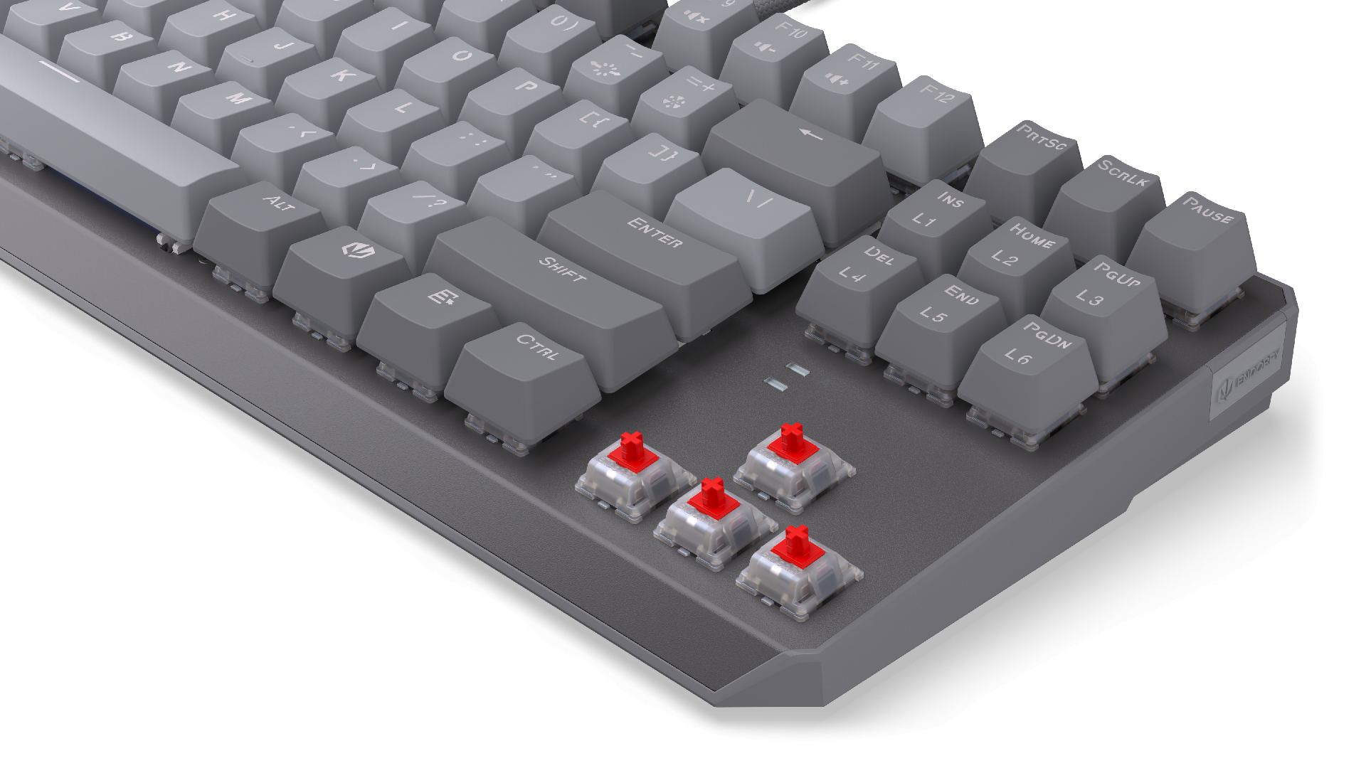 Endorfy механична клавиатура Thock V2 TKL, PBT, Endorfy Red switch, US Layout 8