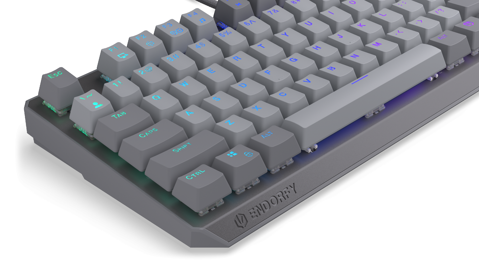 Endorfy механична клавиатура Thock V2 TKL, PBT, Endorfy Red switch, US Layout 9