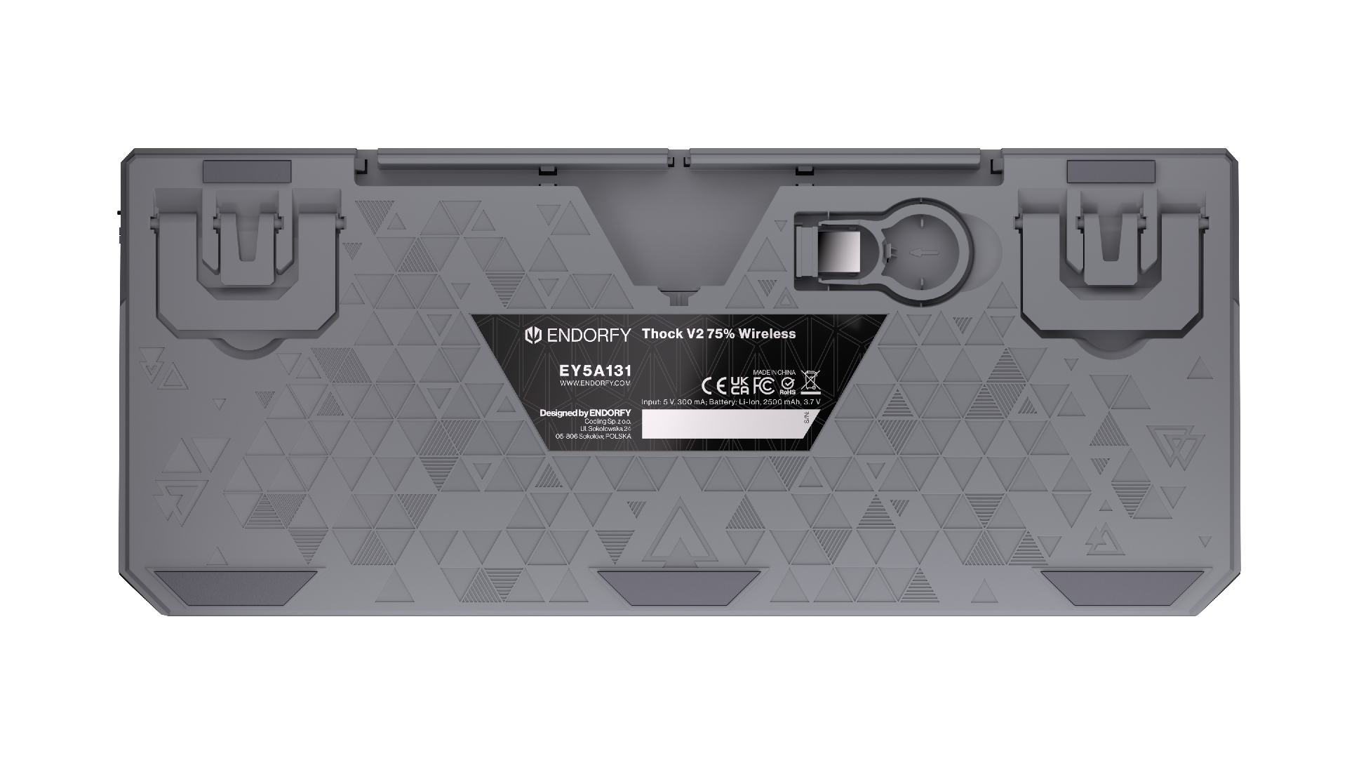 Endorfy механична клавиатура Thock Wireless V2 75%, PBT, Endorfy Yellow switch, US Layout 11