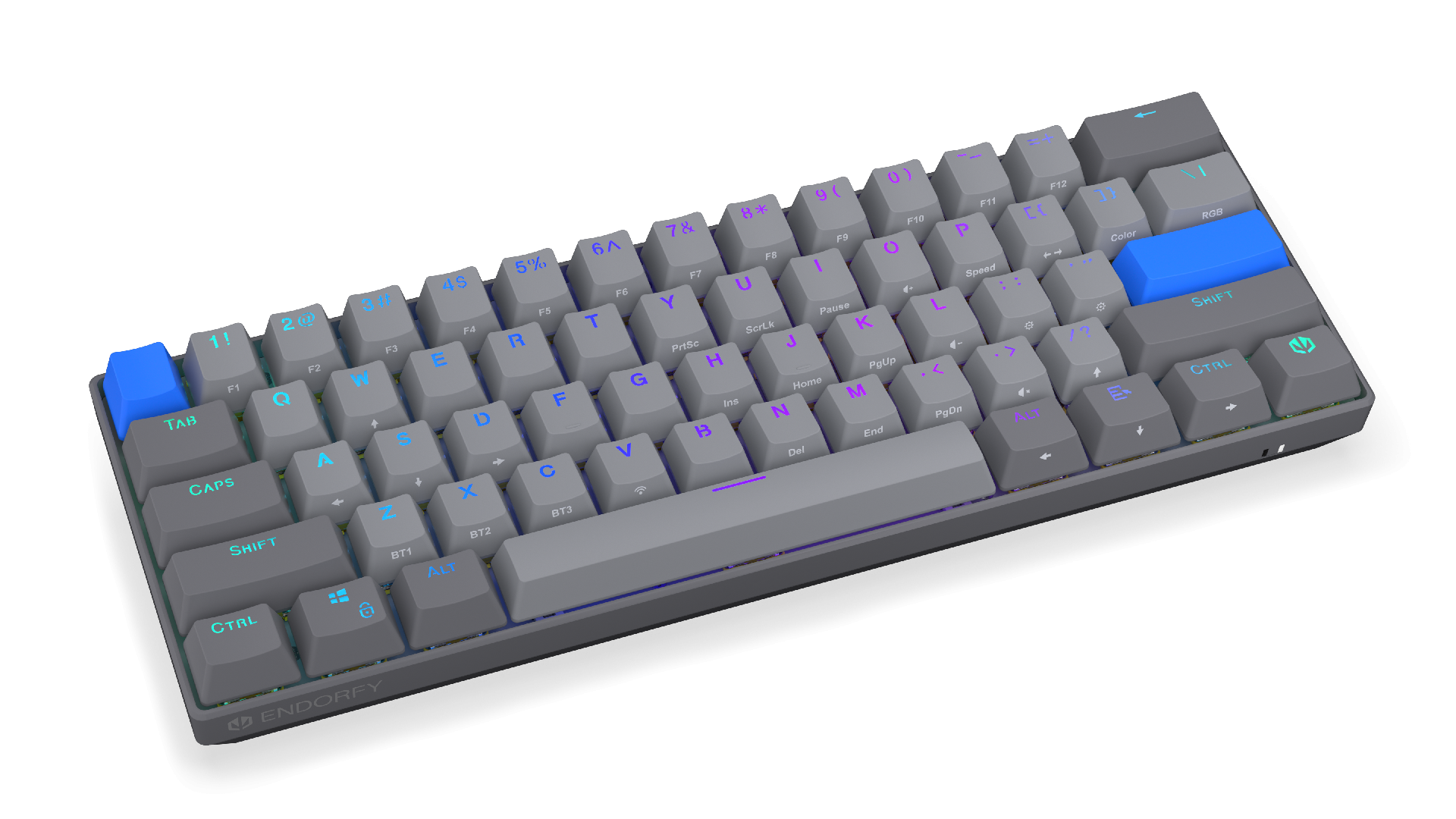 Endorfy механична клавиатура Thock Wireless V2 Compact, PBT, Endorfy Yellow, US Layout 2