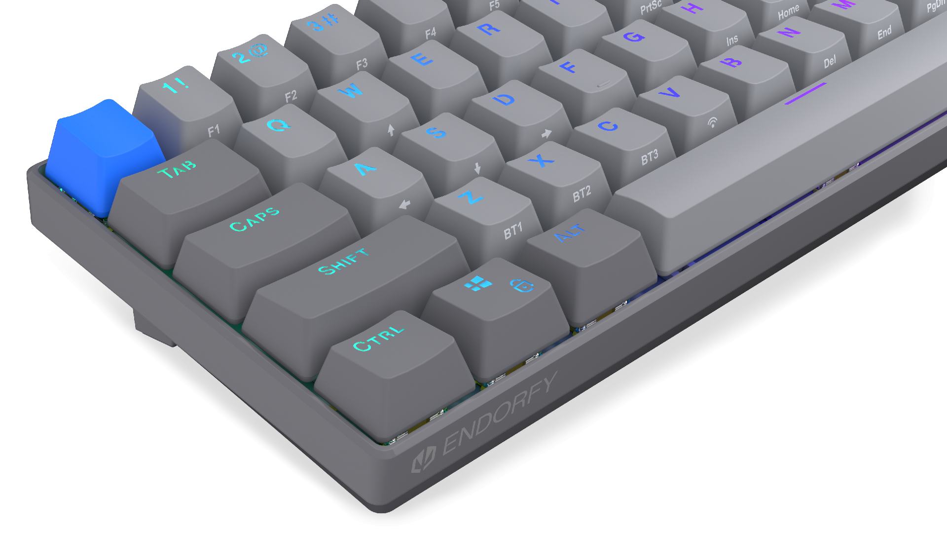 Endorfy механична клавиатура Thock Wireless V2 Compact, PBT, Endorfy Yellow, US Layout 9