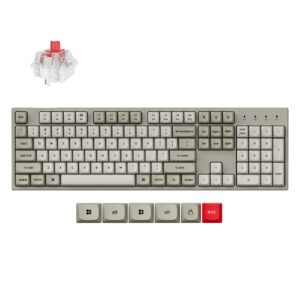 Геймърска Механична клавиатура Keychron C2 Pro 8K QMK - Super Red Switch, Full Size 1