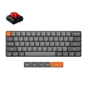 Геймърска Механична клавиатура Keychron K9 Max QMK HS 60% Keychron Milk POM Switch Red RGB 1