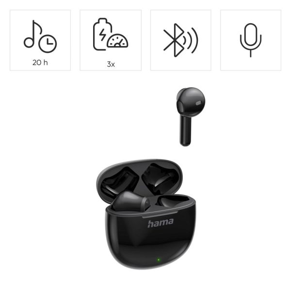 Hama Блутут слушалки "Action One", TWS, Earbuds, черно 9