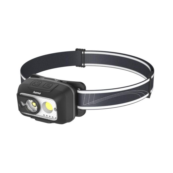 HAMA Фенер Челник/ LED "HL500-C", USB-C, 4 Режима 1