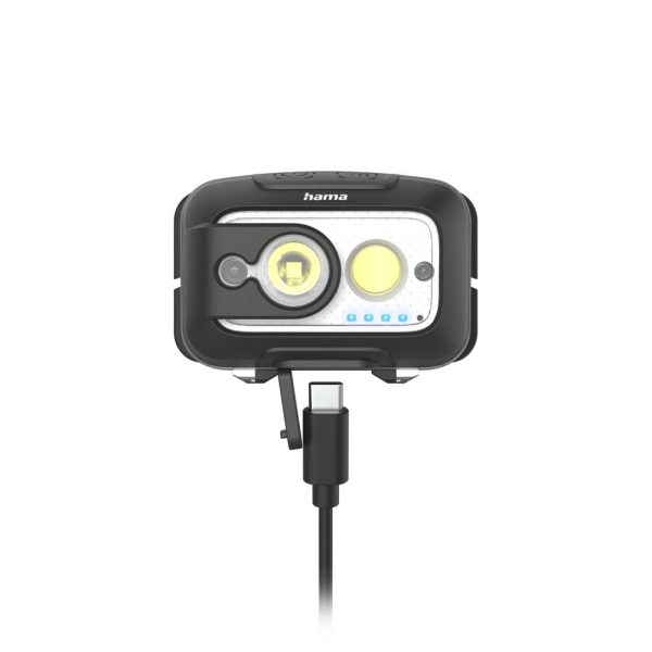 HAMA Фенер Челник/ LED "HL500-C", USB-C, 4 Режима 11