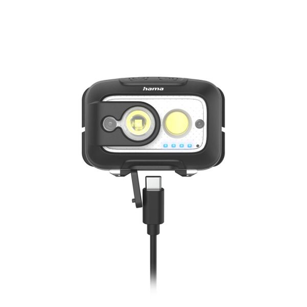 HAMA Фенер Челник/ LED "HL500-C", USB-C, 4 Режима 6