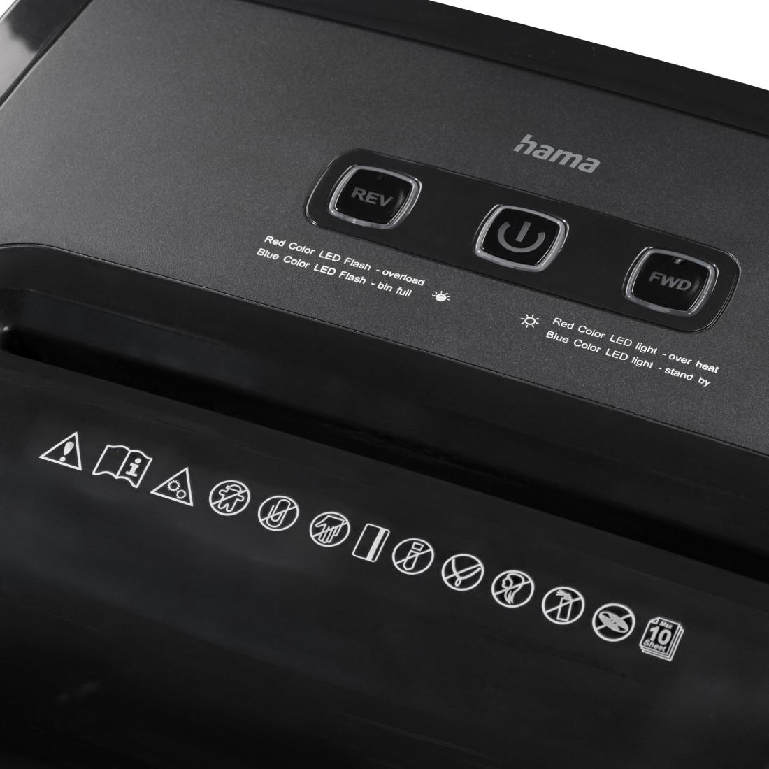 HAMA Шредер „Prime M100“, ниво на сигурност P5 T5 E4 4