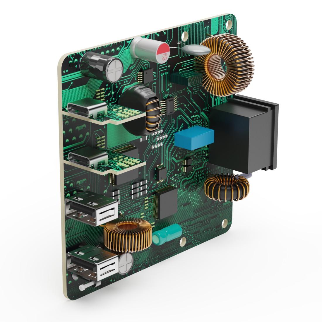 HAMA Зарядна станция 4 порта, 60W, 2 x USB-C, 2 x USB-A, PD, Fast Charge 13