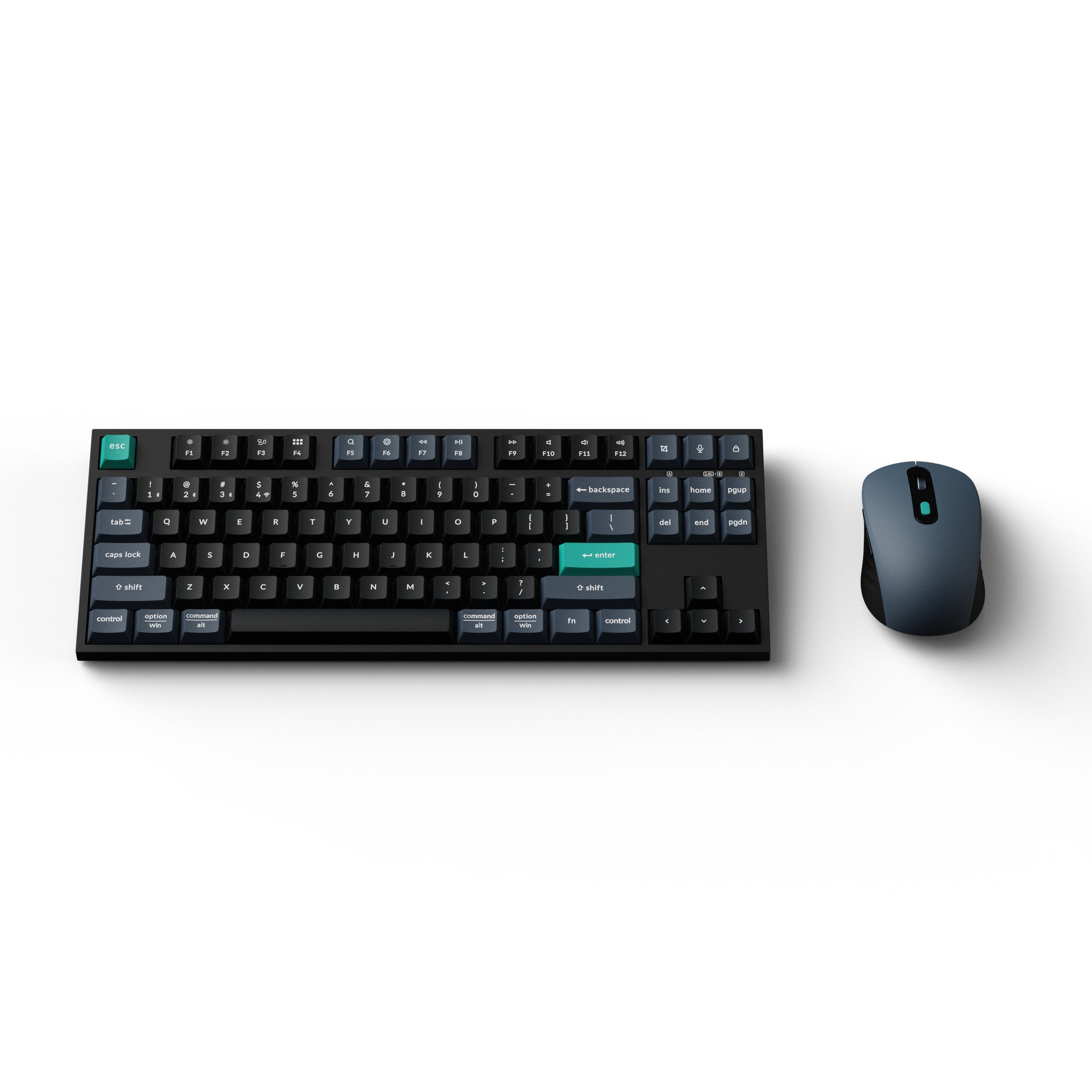Комплект клавиатура и мишка Keychron B33 Deep Black и BM25 Wireless/BT/Wired Combo - TKL 2