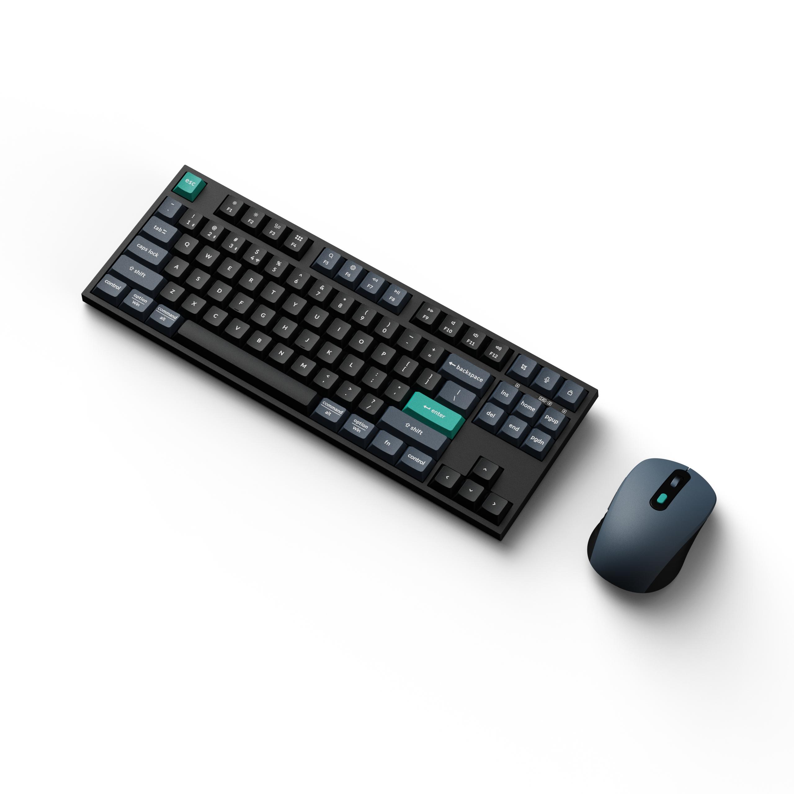 Комплект клавиатура и мишка Keychron B33 Deep Black и BM25 Wireless/BT/Wired Combo - TKL 3