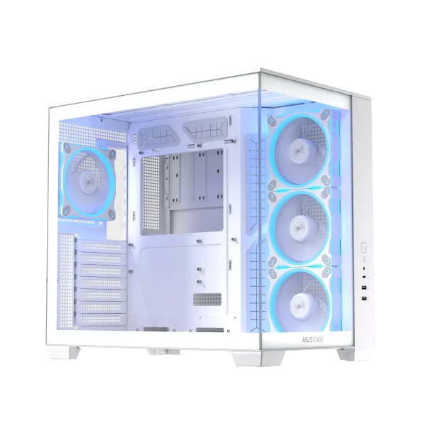 Кутия ASUS A32 PLUS Tempered Glass + 4 ARGB Вентилатора - White 2