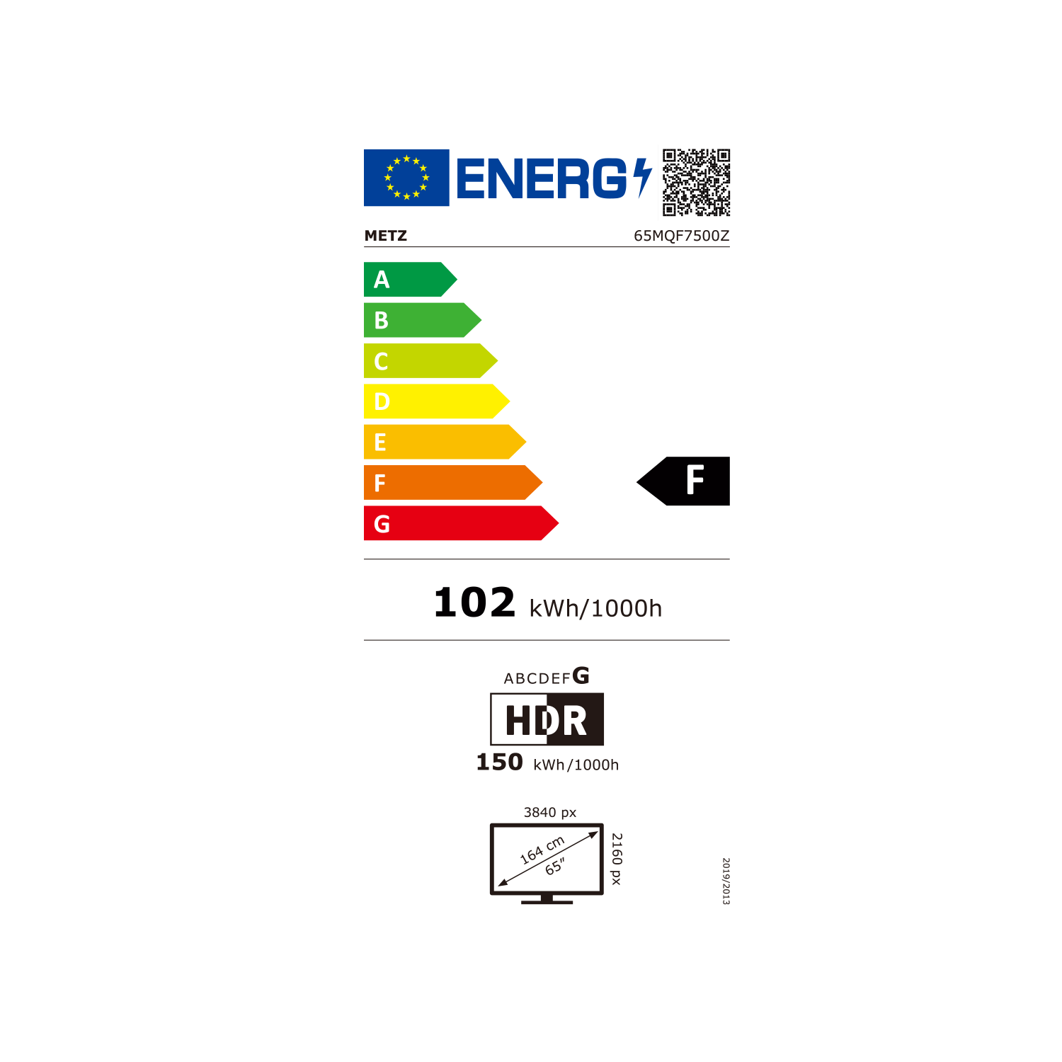 METZ Телевизор 65" 65MQF7500Z, QLED+, 4K, Google TV, 120Hz 5