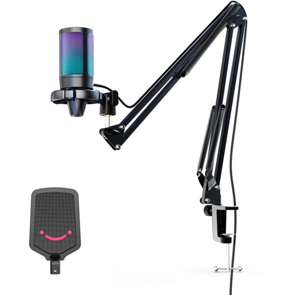 Микрофон със стойка FIFINE A6T RGB - Black 3