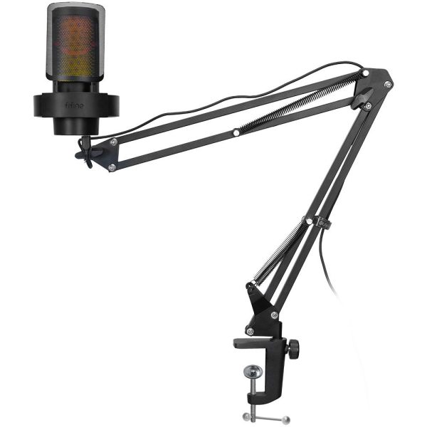 Микрофон със стойка FIFINE A8T RGB - Black 4