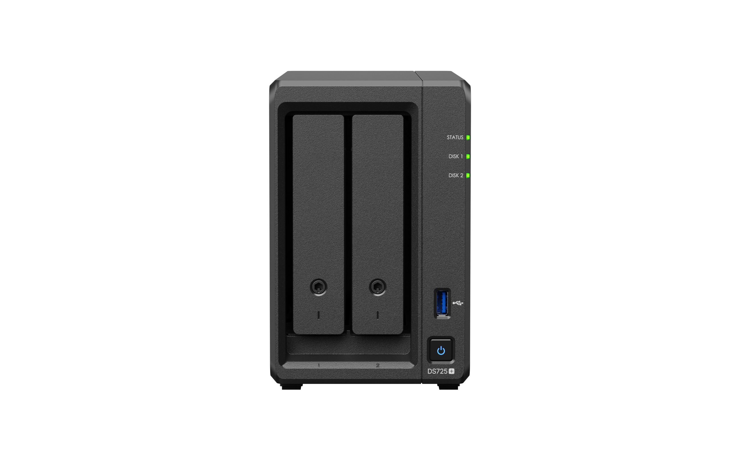 Мрежов сторидж NAS Synology DS725+, за 2 диска 3.5"/2.5", 2 x M.2 NVMe 2