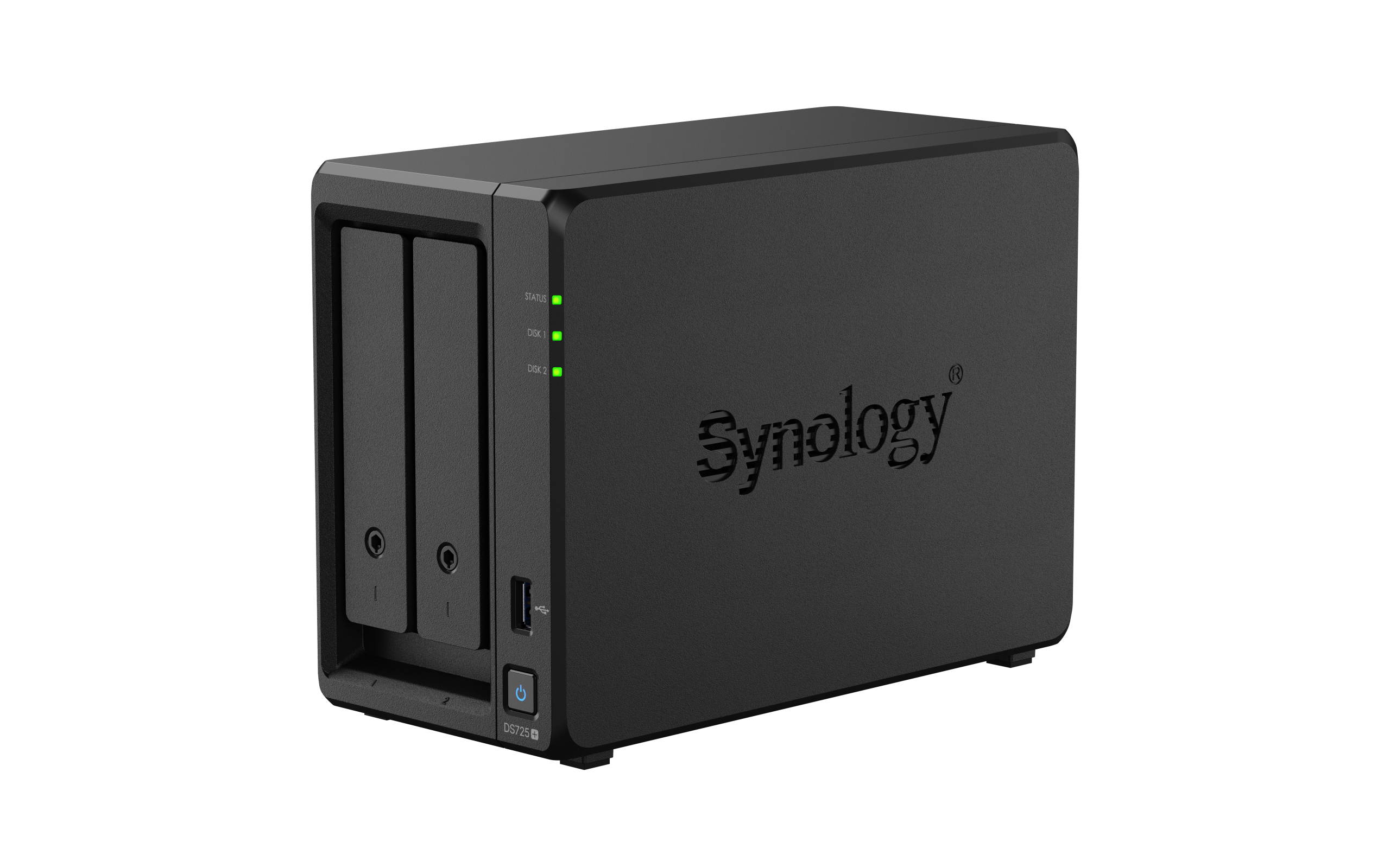 Мрежов сторидж NAS Synology DS725+, за 2 диска 3.5"/2.5", 2 x M.2 NVMe 5