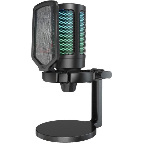 Настолен микрофон FIFINE A6NEO RGB - Black 1