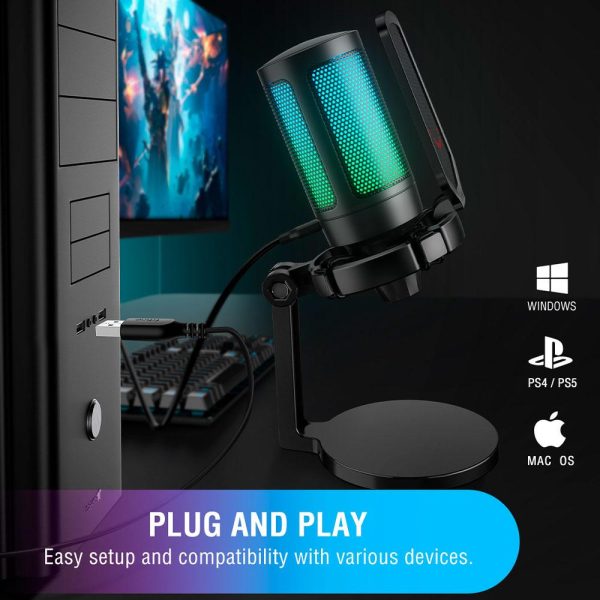 Настолен микрофон FIFINE A6NEO RGB - Black 2