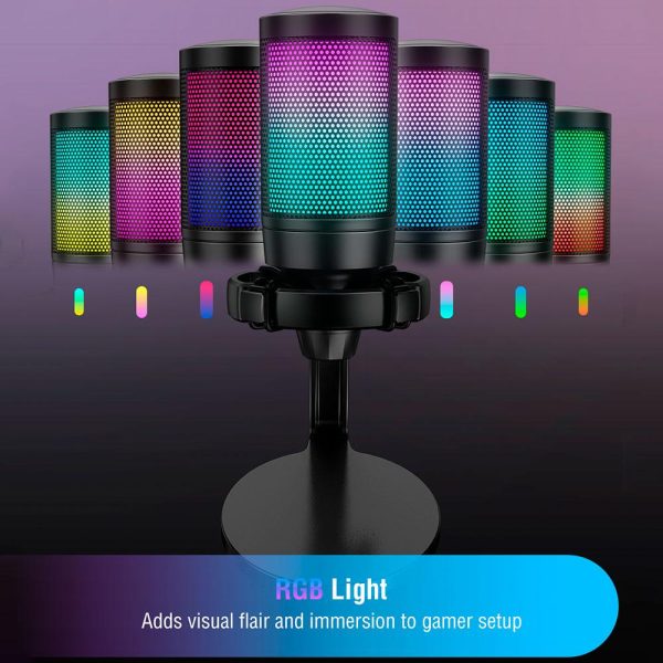Настолен микрофон FIFINE A6NEO RGB - Black 3