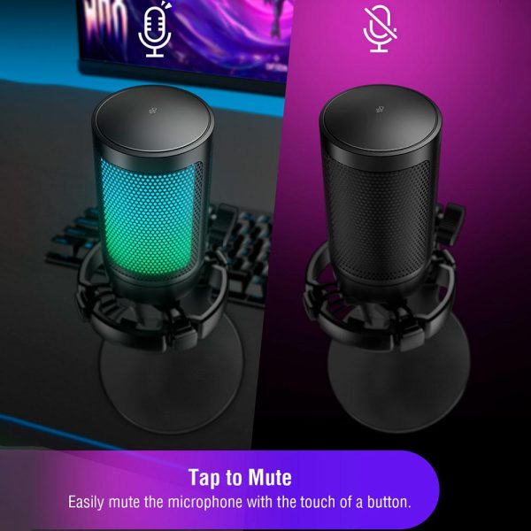 Настолен микрофон FIFINE A6NEO RGB - Black 4