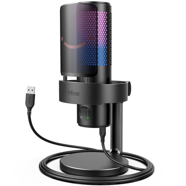 Настолен микрофон FIFINE A9 RGB 4 Polar Patterns- Black 3