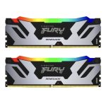 Памет Kingston Fury Renegade Silver/Black RGB 64GB(2x32GB) DDR5 6400MHz CL32 - KF564C32RSAK2-64 1