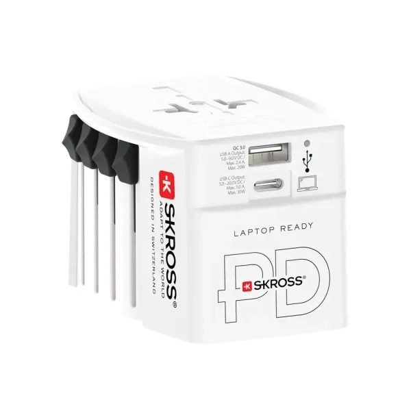 Skross универсален адаптер 220V , 30W, бял 2