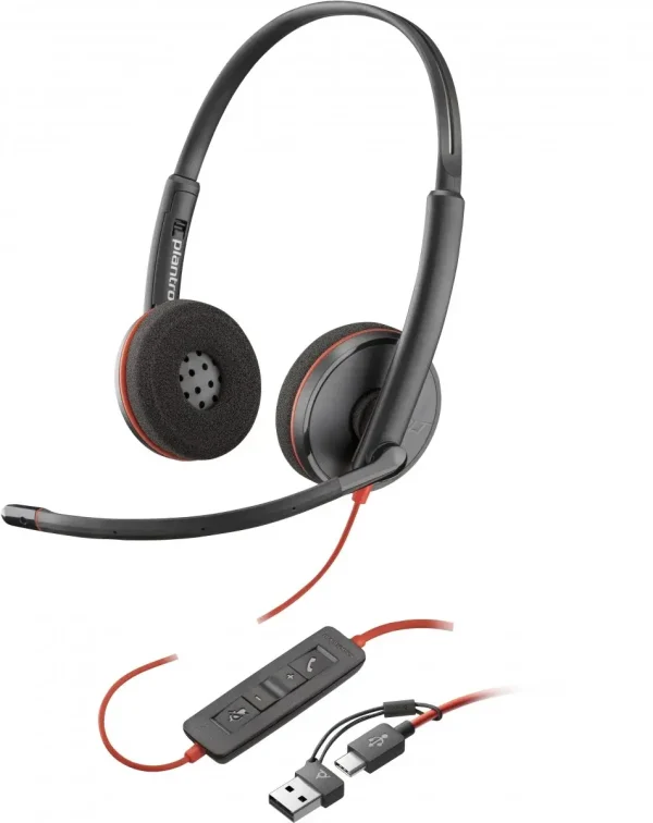 Слушалки HP Poly Blackwire 3220 USB-C - Черен 1