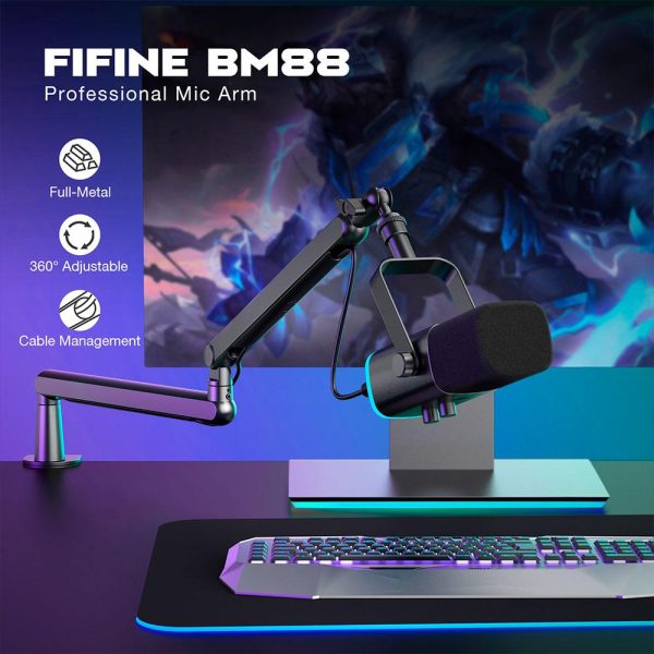 Стойка за микрофон FIFINE BM88 High End Boom Arm Stand 8