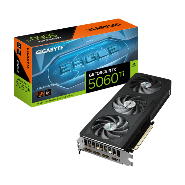 Видео карта GIGABYTE RTX 5060 TI EAGLE MAX OC 16GB GDDR7 9