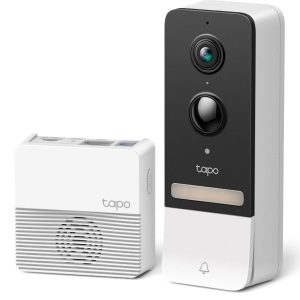 Видео звънец за врата Tapo D230S1, 2.4Ghz, 2K 5MP, Color Night Vision, акум.батерии, microSD 1