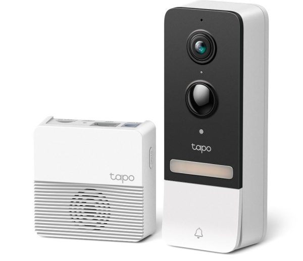 Видео звънец за врата Tapo D230S1, 2.4Ghz, 2K 5MP, Color Night Vision, акум.батерии, microSD 1