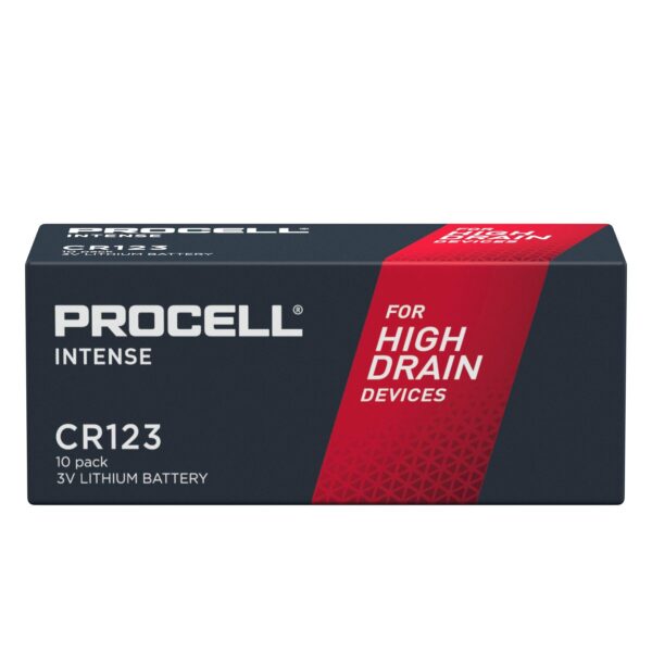 Батерия литиева индустриална CR123 3V 10 бр. в опаковка PROCELL INTENSE DURACELL /цена за 10 бр. батерии/ 1