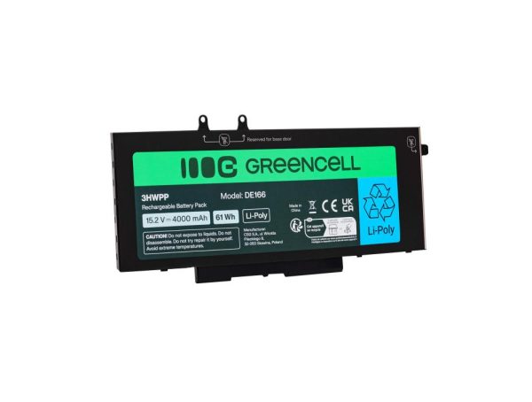 Батерия за лаптоп DELL 33YDH Dell Latitude 5400, 5401, 5410, 5411, 5500, 5501, 5510, 5511, 7591 15,2V 4000mAh GREEN CELL 1