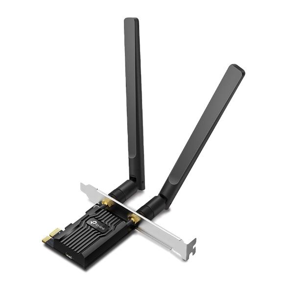 Безжичен адаптер TP-LINK Archer TX20E, PCIe, 1800Mbps, Wireless AX, 2.4GHz /5GHz, BT 5.2, 2x външни антени 1