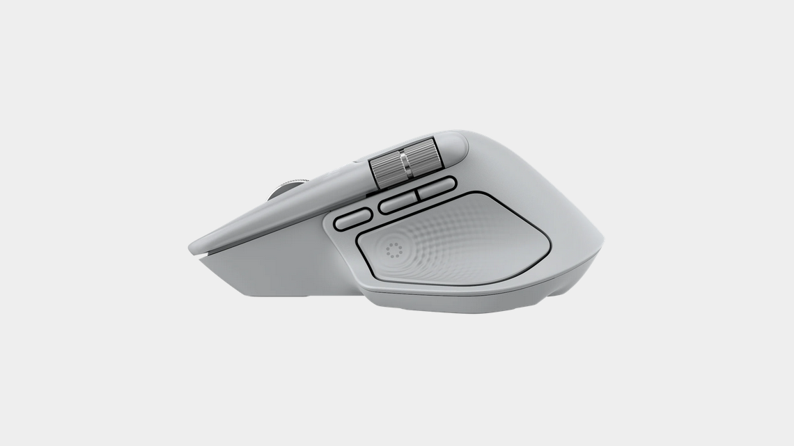 Безжична лазерна мишка LOGITECH MX MASTER 4 Pale Gray 6
