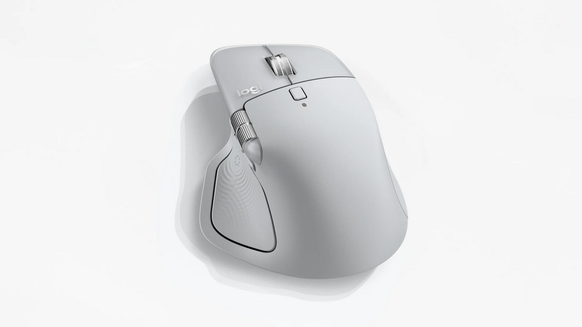 Безжична лазерна мишка LOGITECH MX MASTER 4 Pale Gray 9
