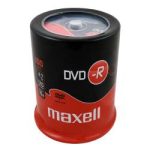 DVD-R MAXELL, 4,7 GB, 16x, 100 бр. CAKE BOX 1