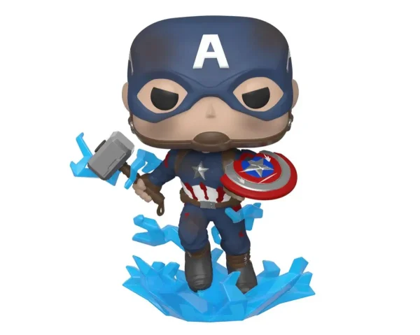 Фигурка Funko Pop! Marvel: Avengers Endgame - Captain America With Broken Shield & Mjolnir #573 1